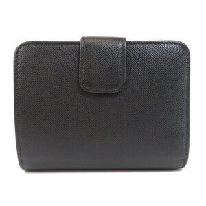 Prada leather Wallet motif bi fold